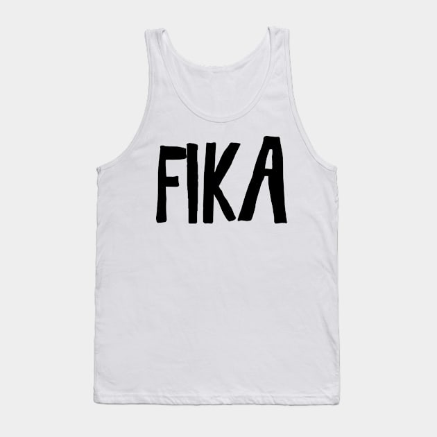 Swedish Fika Coffee break Tank Top by 66LatitudeNorth